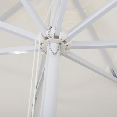 Professional Umbrella 3x3x2,83M Aluminum with cloth in beige color HM6026.01