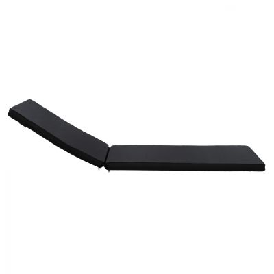 Sunbed Cushion Textline Sifnos Black HM11234.05T 196(117+1+78)x58x6cm