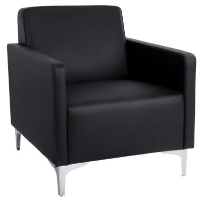 Armchair Nellie HM3159.11, black PU, 64x71x71cm