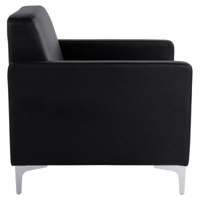 Armchair Nellie HM3159.11, black PU, 64x71x71cm