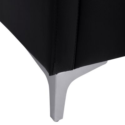 Armchair Nellie HM3159.11, black PU, 64x71x71cm