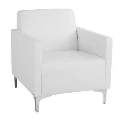 Фотьойл Nellie HM3159.12, бял PU, 64x71x71см