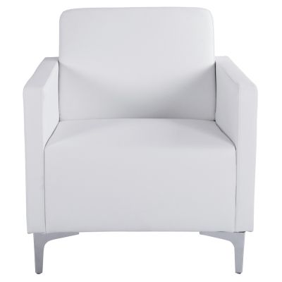 Фотьойл Nellie HM3159.12, бял PU, 64x71x71см