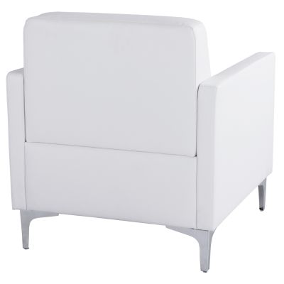 Фотьойл Nellie HM3159.12, бял PU, 64x71x71см