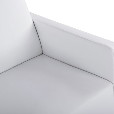 Фотьойл Nellie HM3159.12, бял PU, 64x71x71см