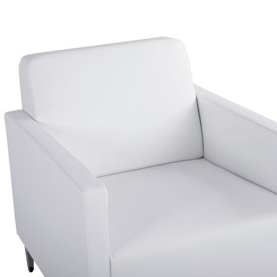 Фотьойл Nellie HM3159.12, бял PU, 64x71x71см