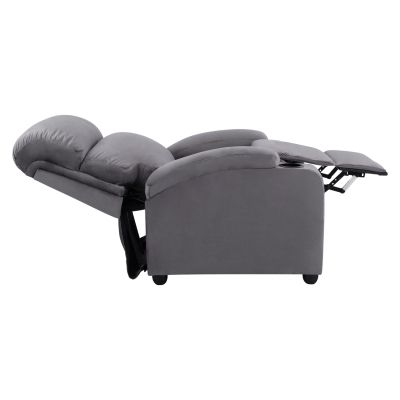 HM0122.10 Фотьойл RELAX, механизъм за облягане, сиво кадифе 80x92-168x102