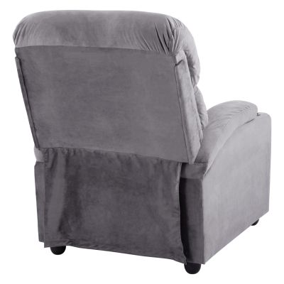 HM0122.10 Фотьойл RELAX, механизъм за облягане, сиво кадифе 80x92-168x102