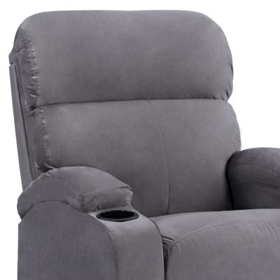 HM0122.10 Фотьойл RELAX, механизъм за облягане, сиво кадифе 80x92-168x102