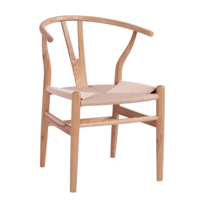 DINING CHAIR BRAVE HM8695.01 BEECH WOOD IN NATURAL-ROPE IN NATURAL 56x52x76Hcm