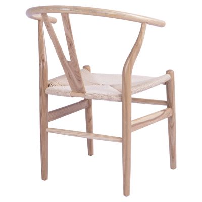 DINING CHAIR BRAVE HM8695.01 BEECH WOOD IN NATURAL-ROPE IN NATURAL 56x52x76Hcm