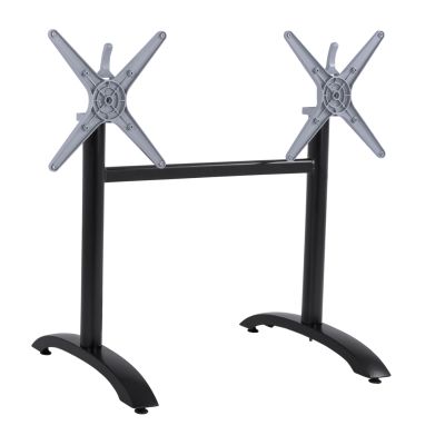 Aluminum Base 2 column HM468.01 Black Matte 78x59.5x73cm