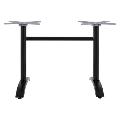 Aluminum Base 2 column HM468.01 Black Matte 78x59.5x73cm