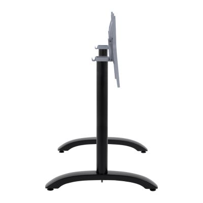 Aluminum Base 2 column HM468.01 Black Matte 78x59.5x73cm