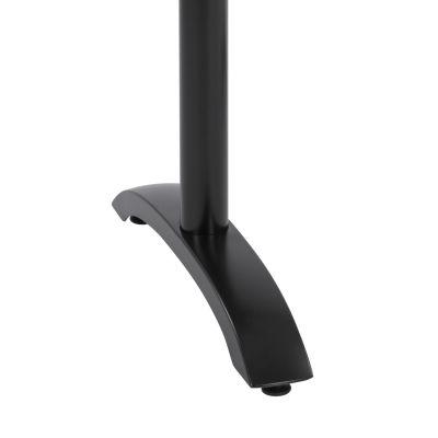 Aluminum Base 2 column HM468.01 Black Matte 78x59.5x73cm