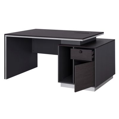 Professional Office with Right closet Rosewood HM2113R 180x80x76cm