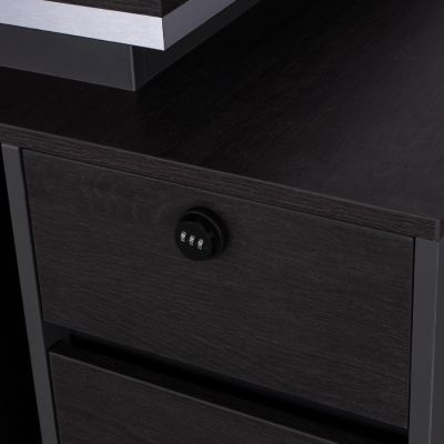 Professional Office with Right closet Rosewood HM2113R 180x80x76cm