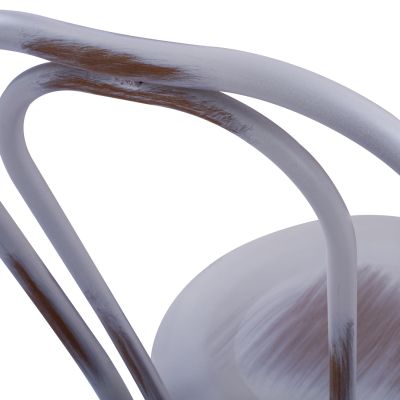 Aluminum chair Vienna type white patina HM5557.02 42x52x88.5 cm.