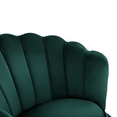 HM8493.03 Armchair, Velvet Cypress Green, gold legs 80x78x85cm