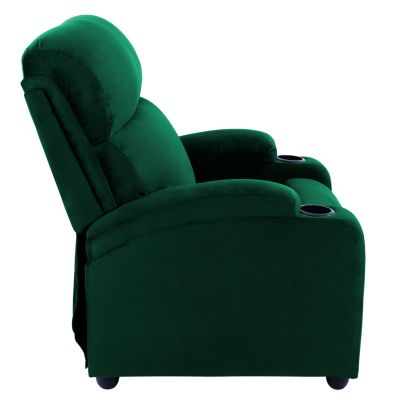 HM0122.13 Фотьойл кипарис зелено кадифе релакс, механизъм за облягане 80x92x102см