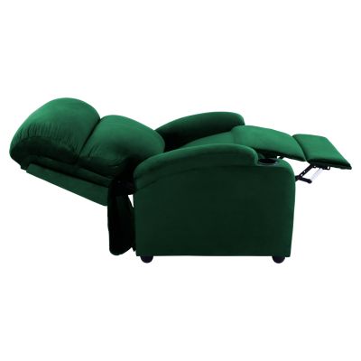 HM0122.13 Фотьойл кипарис зелено кадифе релакс, механизъм за облягане 80x92x102см