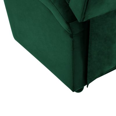 HM0122.13 Фотьойл кипарис зелено кадифе релакс, механизъм за облягане 80x92x102см