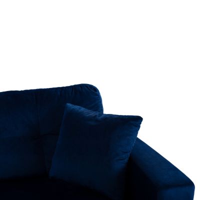 Corner Sofa Bed Wayne 224x147x85 HM3028.18 Velvet Blue