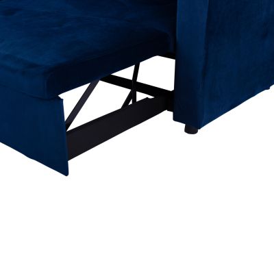 Corner Sofa Bed Wayne 224x147x85 HM3028.18 Velvet Blue