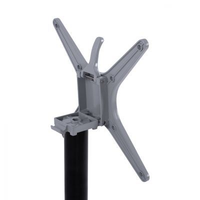 Foldable aluminum base HM469.01 Black matte 66x66x72 with cross 48x48cm