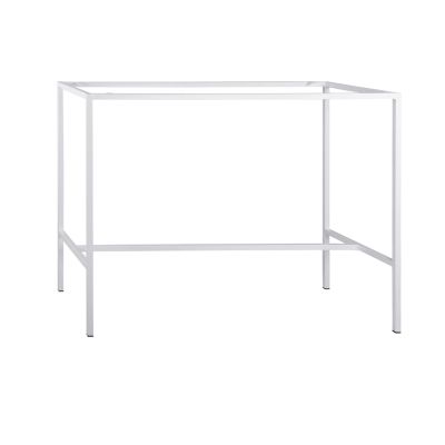 Метална стойка бар база бял мат TS925 p тип за 140Χ60 повърхност