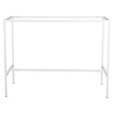 Метална стойка бар база бял мат TS925 p тип за 140Χ60 повърхност