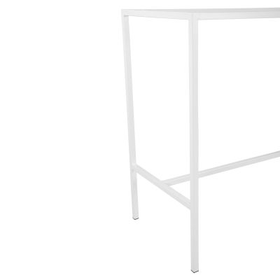 Метална стойка бар база бял мат TS925 p тип за 140Χ60 повърхност