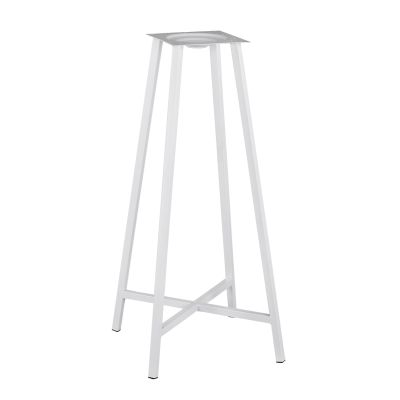 Metal stand bar base 4 legs TS952 White 48.5x47.5x104 cm.