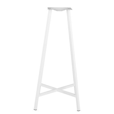 Metal stand bar base 4 legs TS952 White 48.5x47.5x104 cm.