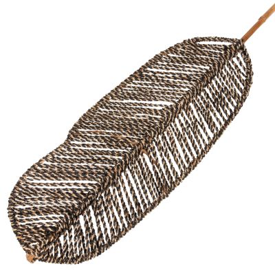 ДЕКОРАТИВНО ЛИСТО HM7823.02 ОТ БАМБУК И МОРСКА ТРЕВА ЧЕРНА НАТУРАЛНА 30x200x3Hcm.