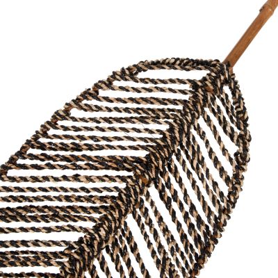 ДЕКОРАТИВНО ЛИСТО HM7823.02 ОТ БАМБУК И МОРСКА ТРЕВА ЧЕРНА НАТУРАЛНА 30x200x3Hcm.