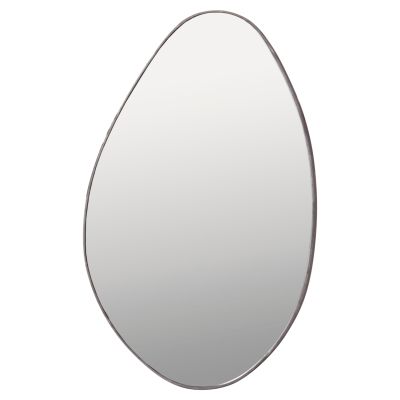 WALL MIRROR DROP HM4488.02 MDF FRAME IN GREY MARBLE COLORING 50x80Hcm.