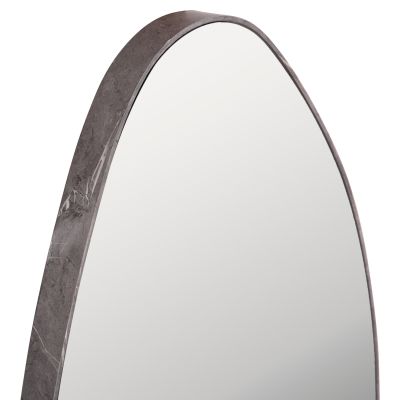 WALL MIRROR DROP HM4488.02 MDF FRAME IN GREY MARBLE COLORING 50x80Hcm.