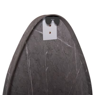 WALL MIRROR DROP HM4488.02 MDF FRAME IN GREY MARBLE COLORING 50x80Hcm.