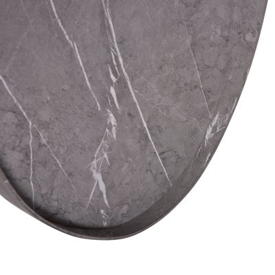 WALL MIRROR DROP HM4488.02 MDF FRAME IN GREY MARBLE COLORING 50x80Hcm.