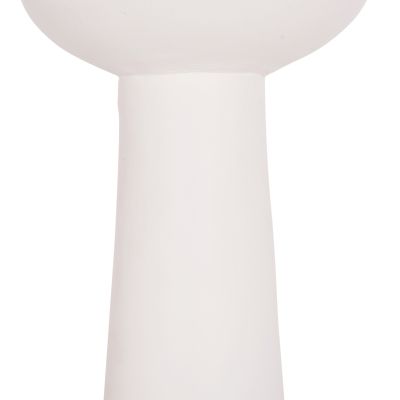 TABLE DECORATIVE VASE LEKKAN HM4664.02L TERRACOTA IN WHITE--Φ18x38Hcm.