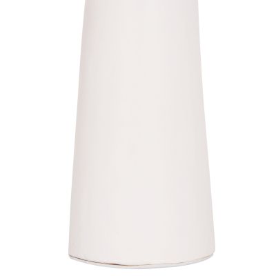 TABLE DECORATIVE VASE LEKKAN HM4664.02L TERRACOTA IN WHITE--Φ18x38Hcm.