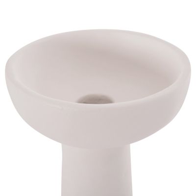 TABLE DECORATIVE VASE LEKKAN HM4664.02L TERRACOTA IN WHITE--Φ18x38Hcm.