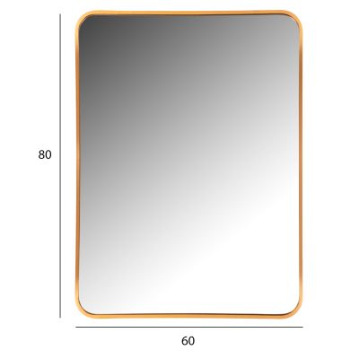 WALL MIRROR HM9584.30 GOLD ALUMINUM FRAME 60x3x80Hcm.