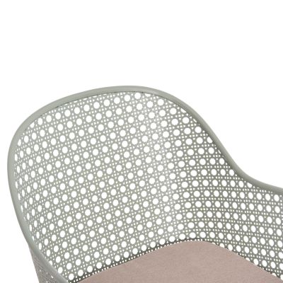 OUTDOOR LOUNGE SET 3PCS OREGO HM21106.06 ALUMINUM IN PISTACHIO GREEN COLOR