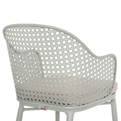 OUTDOOR LOUNGE SET 3PCS OREGO HM21106.06 ALUMINUM IN PISTACHIO GREEN COLOR