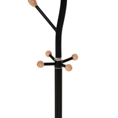 FLOOR STANDING HANGER HM9572.01 METALLIC 8 HANGING POSITIONS-BLACK Φ36x172Hcm.