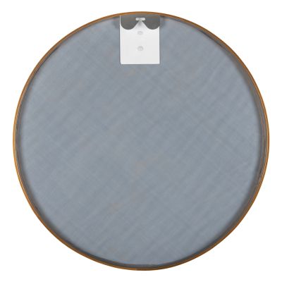 WALL MIRROR ROUND HM9582.30 ALUMINUM FRAME IN GOLD Φ50x3 cm.