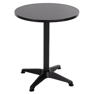 OUTDOOR ROUND TABLE GOSS HM5974.01 ALUMINUM IN BLACK Φ60x70Hcm.