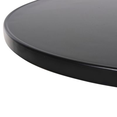 OUTDOOR ROUND TABLE GOSS HM5974.01 ALUMINUM IN BLACK Φ60x70Hcm.